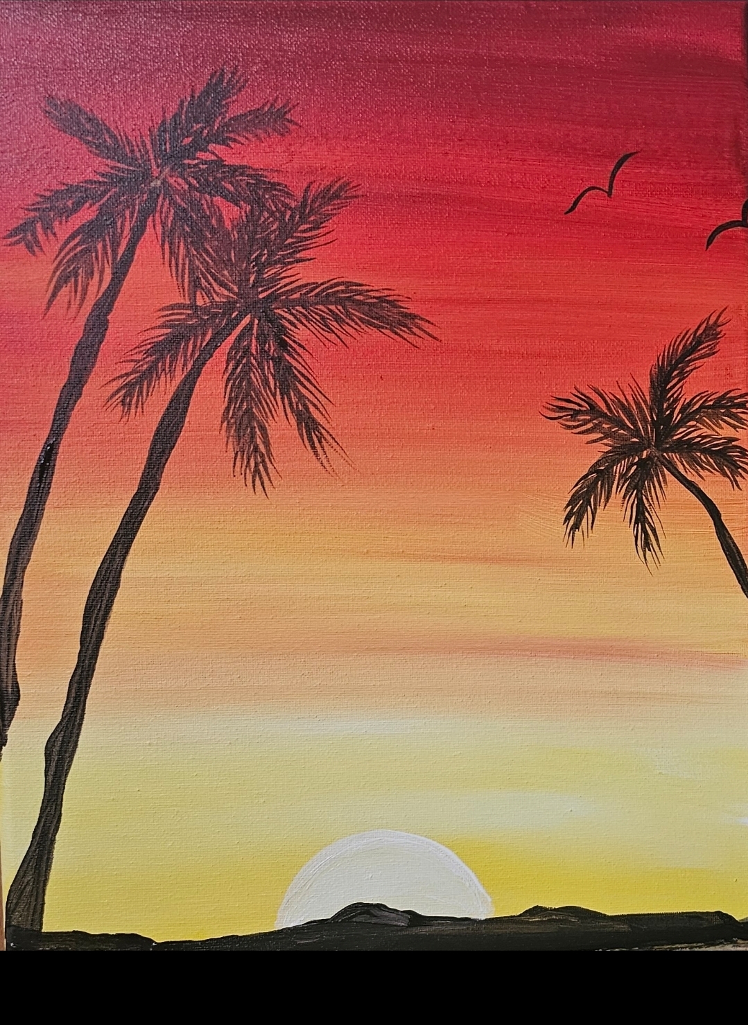 Lovely Sunset Guided Paint Party at The Meantime Bar